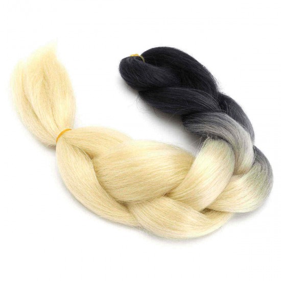 5Pcs 24" Ombre Dip Dye Kanekalon Jumbo Braid Pigtail Hair Extensions Ponytails Synthetic Wigs 5Pcs 24" Ombre Dip Dye Kanekalon Jumbo Braid Pigtail Hair Extensions Ponytails Synthetic Wigs