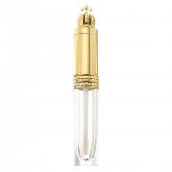 5Pcs 8ml Queen Gold Crown Empty Liquid Lip Gloss Tube Refillable Eyelash Growth Fluid Bottles