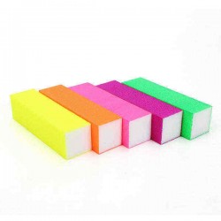 5Pcs Fluorescent Color Buffing Sanding Nail Files Block Manicure Tool