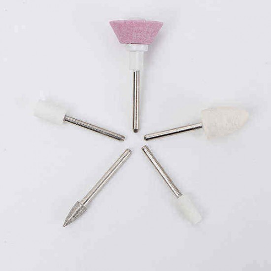 5Pcs Nail Art Drill Bits File Buffer Polish Manicure Pedicure Kit 5Pcs Nail Art Drill Bits File Buffer Polish Manicure Pedicure Kit