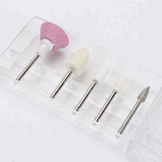 5Pcs Nail Art Drill Bits File Buffer Polish Manicure Pedicure Kit 5Pcs Nail Art Drill Bits File Buffer Polish Manicure Pedicure Kit