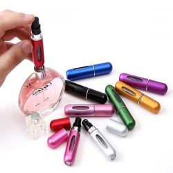 5ml Portable Travel Perfume Atomizer Self-pumped Refillable Dispenser Spray Bottles