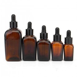 5pcs Amber Glass Liquid Reagent Pipette Essential Oil Perfume Bottles Eye Droppe