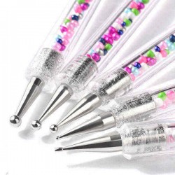 5pcs Nail Pen Dotting UV Gel Painting Drawing Acrylic Salon Decorations Manicure Tools