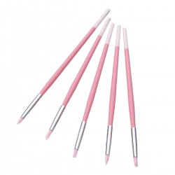 5pcs Silica Gel Nail Dotting Carving Pen Engraving Hollow Tools Manicure Set