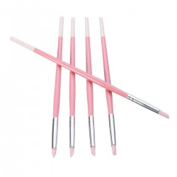 5pcs Silica Gel Nail Dotting Carving Pen Engraving Hollow Tools Manicure Set