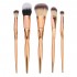 5pcs Soft Makeup Brushes Set Kit Golden Cosmetics Tools Eye Shadow Lip Blending Blush Brush