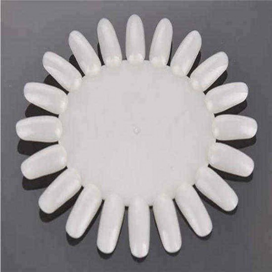 5x 3D Nail Art False Fake Tips Display Practice Tool Wheel