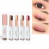 6 Colors Double Color Pearl Eyeshadow Pen Eye Shadow Stick Gradient Colors Makeup