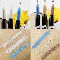 6 Colors High Light Eye Shadow Pencil Pen Glitter Eyeshadow Stick