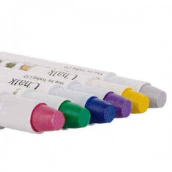 6 Colors Metal Coloring Crayons One-time Hair Dye Pen Hairdressing