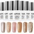 6 Colors Platinum Gold Shimmer Glitter UV Gel Nail Polish Soak Off Nails Art