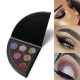 6 Colors Shimmer Fan Shaped Eye Shadow Palette Waterproof
