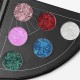 6 Colors Shimmer Fan Shaped Eye Shadow Palette Waterproof