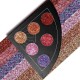 6 Colors Shimmer Fan Shaped Eye Shadow Palette Waterproof
