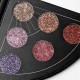6 Colors Shimmer Fan Shaped Eye Shadow Palette Waterproof