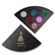 6 Colors Shimmer Fan Shaped Eye Shadow Palette Waterproof