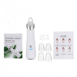 6 Gear Electric Blackhead Remover Portable Micro-crystal Pore Cleanser Facial Acne Removal Machine with 5 Suction Heads