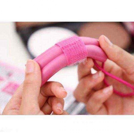 6 Pcs DILAN Sponge Hair Curler Roller Stick Flower Shape