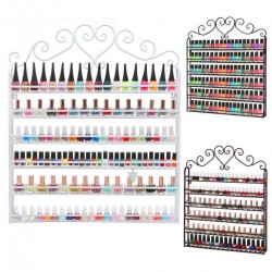 6 Tier Metal Nail Polish Wall Rack Mounted Organizer Display Storage Shelf Holder
