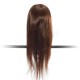 60% Real Hairdressing Brown Hair Training Mannequin Head Clamp