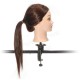 60% Real Hairdressing Brown Hair Training Mannequin Head Clamp