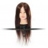 60% Real Hairdressing Brown Hair Training Mannequin Head Clamp