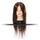 60% Real Hairdressing Brown Hair Training Mannequin Head Clamp