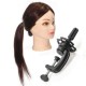 60% Real Hairdressing Brown Hair Training Mannequin Head Clamp
