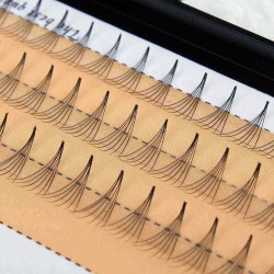 6D Black 6/8/10/12mm False Eyelash Individual Eyelashes Extension Cluster Kit Grafting Eyes Lashes