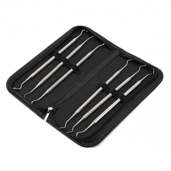 6Pcs Teeth Whitening Dental Tools Probe And Scaler Set Used For Oral Examination 6Pcs Teeth Whitening Dental Tools Probe And Scaler Set Used For Oral Examination