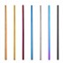 7 Color 215*6mm Metal Straws Stainless Steel Straws Drinking Straw Reusable