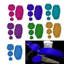 7 Color optional Dustproof Elastic Dentist Chair Protector Sleeves Set Dental Unit Covers Cloth Kit