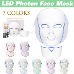 7 Colors LED Light Photon Face Mask Rejuvenation For Skin Care Therapy