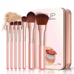 7Pcs Cosmetic Brushes Set Foundation Brush Eye Shadow Lip Brow Brush Makeup Tools Set