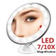 7X /10X Magnifying LED Lighted Makeup Mirror 360 Rotation Daylight Travel Vanity LED Mirrors with Strong Suction Cup 7X /10X Magnifying LED Lighted Makeup Mirror 360 Rotation Daylight Travel Vanity LED Mirrors with Strong Suction Cup
