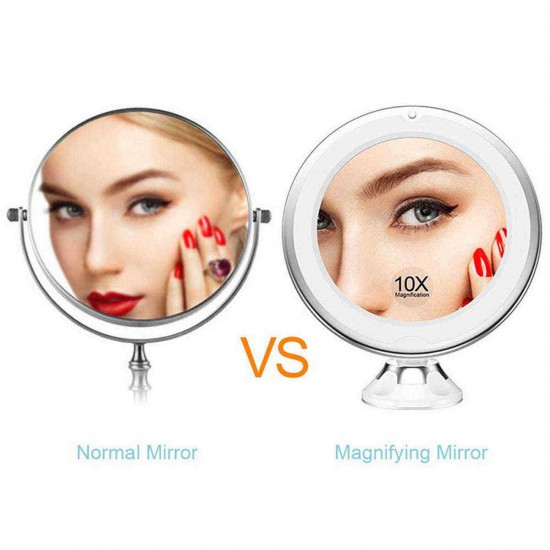 7X /10X Magnifying LED Lighted Makeup Mirror 360 Rotation Daylight Travel Vanity LED Mirrors with Strong Suction Cup 7X /10X Magnifying LED Lighted Makeup Mirror 360 Rotation Daylight Travel Vanity LED Mirrors with Strong Suction Cup
