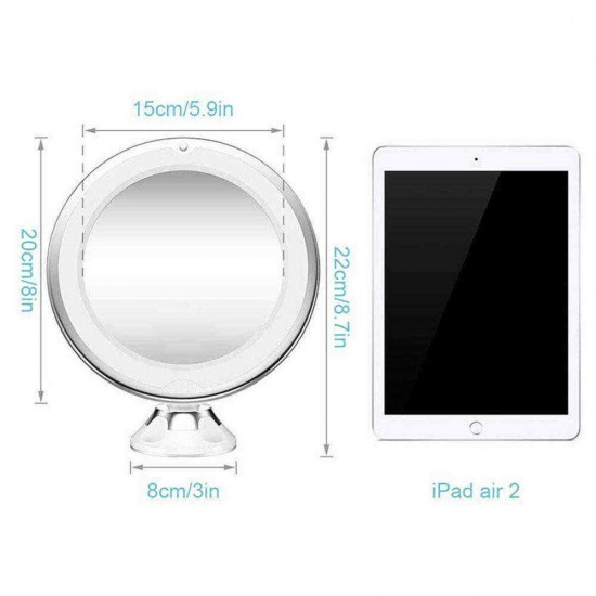 7X /10X Magnifying LED Lighted Makeup Mirror 360 Rotation Daylight Travel Vanity LED Mirrors with Strong Suction Cup 7X /10X Magnifying LED Lighted Makeup Mirror 360 Rotation Daylight Travel Vanity LED Mirrors with Strong Suction Cup