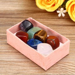 7pcs Natural Chakra Reiki Gemstones Stone Yoga Energy Seven Chakra Stones Decorations Yoga Energy Stone