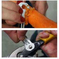 8 In 1 EDC Hair Clip Ruler Cutter Screwdriver Gear Keychain Pocket Utility Survive Tool Multifunction Stainless Steel