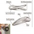 8 In 1 EDC Hair Clip Ruler Cutter Screwdriver Gear Keychain Pocket Utility Survive Tool Multifunction Stainless Steel