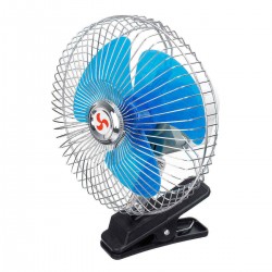 8 Inch Auto Clip-On Oscillating Cooling Fan 24V Fan Adjustable Speed ​​Rotatable Heat Dissipation Summer Cooling Fan