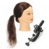 80 Percent Human Hair Hairdressing Training Head Practice Model With Clamp Real Long Hair 18 inch