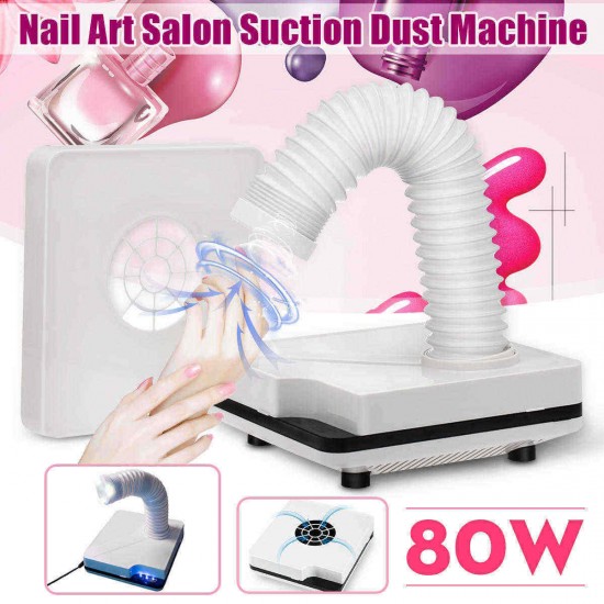 80W Salon Suction Dust Collector Vacuum Cleaner 360° Nail Art Manicure Machine 80W Salon Suction Dust Collector Vacuum Cleaner 360° Nail Art Manicure Machine