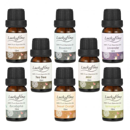 8Pcs Essential Oils Set Lavender Orange Tea Tree Lemongrass Eucalyptus Mint Frankincense Rosemary Essential Oil 8Pcs Essential Oils Set Lavender Orange Tea Tree Lemongrass Eucalyptus Mint Frankincense Rosemary Essential Oil