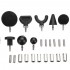 8Pcs Massage Head Tips For Jigsaw WORX Ryobi Makita or Relaxing Massager Replacement Head Accessories