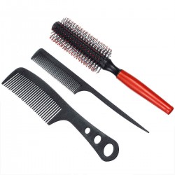8Pcs Professional Hairdressing Tool Barbers Salon Hair Styling Brush Comb Set