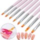 8pcs/set Acrylic Painting Brush Drawing UV Gel Flower Gradient Pen Nail Art Tool 8pcs/set Acrylic Painting Brush Drawing UV Gel Flower Gradient Pen Nail Art Tool