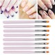 8pcs/set Acrylic Painting Brush Drawing UV Gel Flower Gradient Pen Nail Art Tool 8pcs/set Acrylic Painting Brush Drawing UV Gel Flower Gradient Pen Nail Art Tool