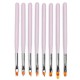 8pcs/set Acrylic Painting Brush Drawing UV Gel Flower Gradient Pen Nail Art Tool 8pcs/set Acrylic Painting Brush Drawing UV Gel Flower Gradient Pen Nail Art Tool